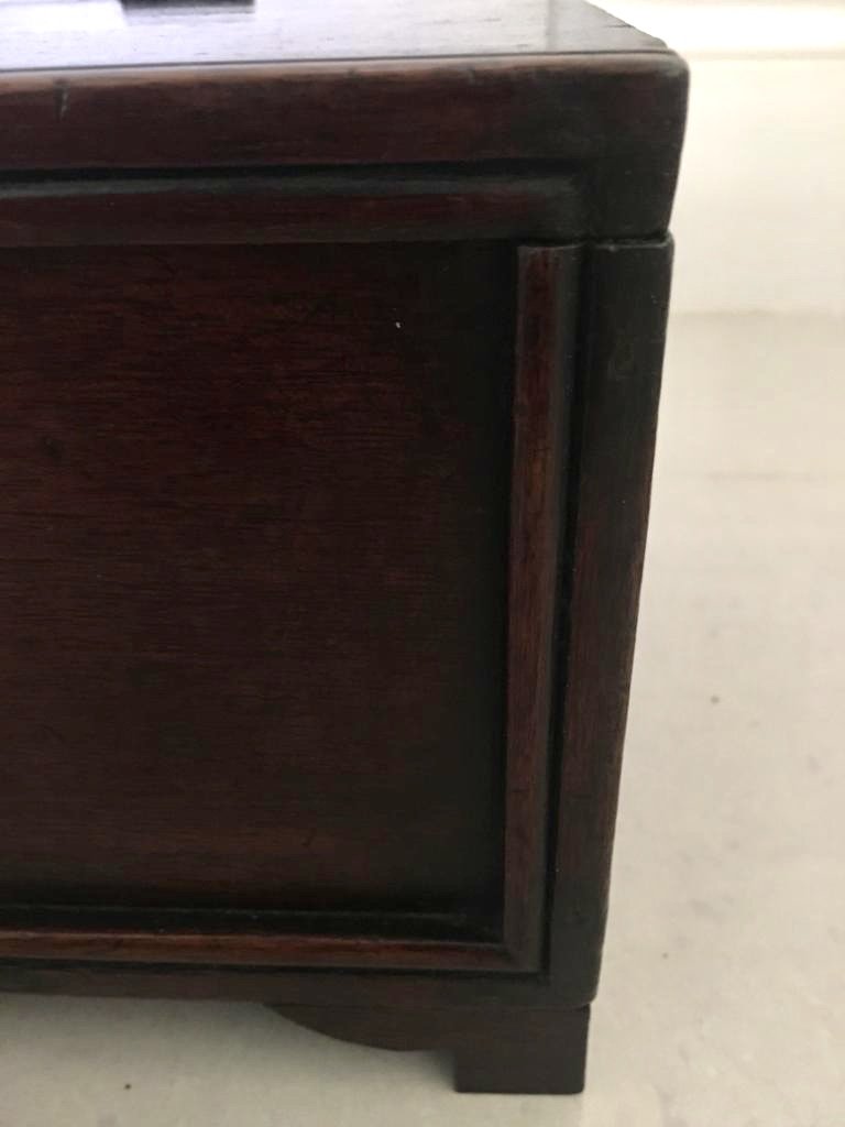 George III Antique Mahogany Tea Caddy - Image 8